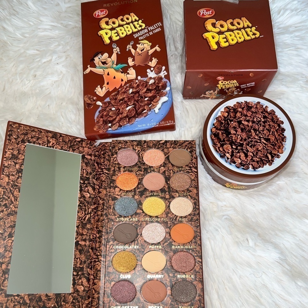 𝅺I ♥️ revolution cocoa pebbles bundle Body Butter Lipgloss and Eyeshadow … - Picture 4 of 4